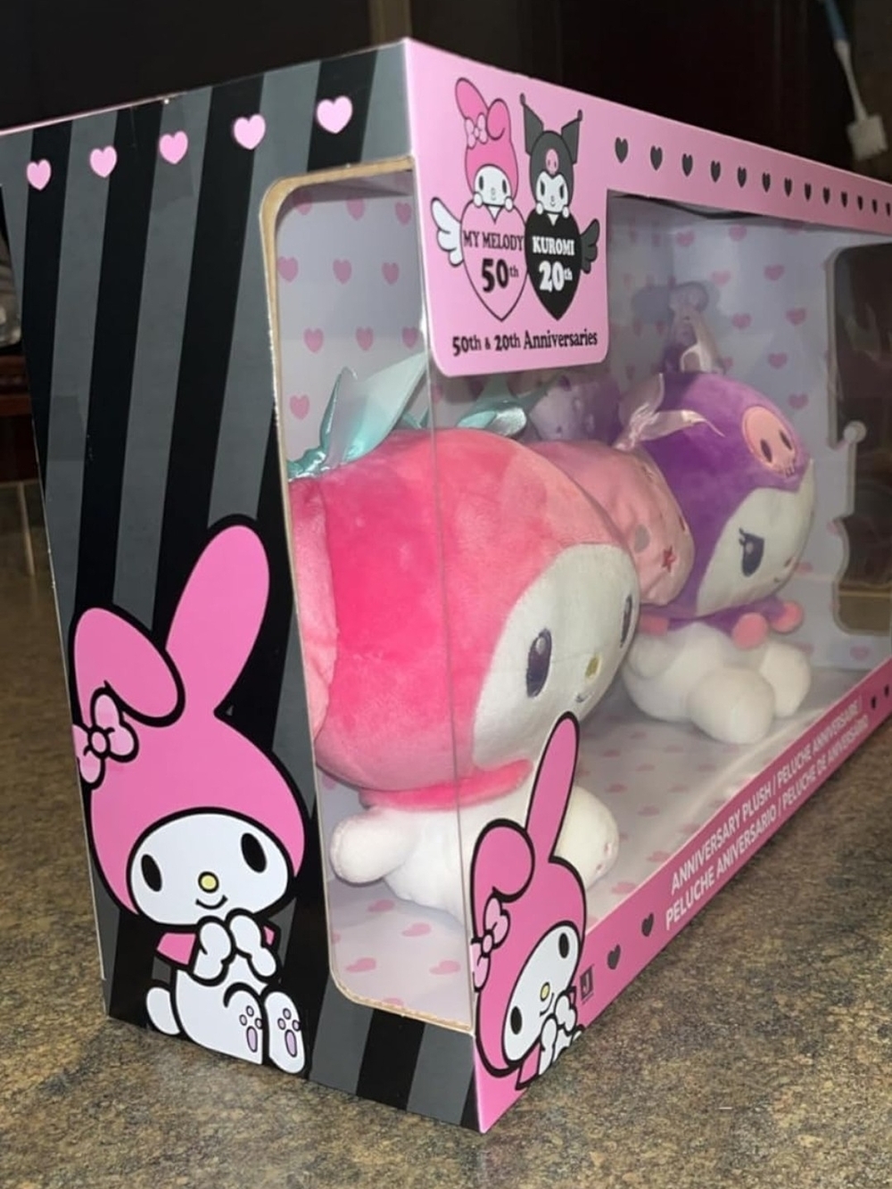 My Melody™ 50th & Kuromi™ 20th Anniversaries 8-Inch Plush 2-Pack - Officially